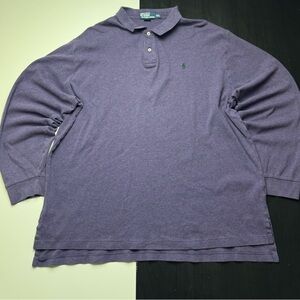 Polo Ralph Lauren Vtg 90’s Polo Long Sleeve Shirt Purple Men’s Size 2XL Pony